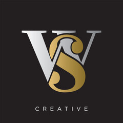 sw  logo design vector	 - obrazy, fototapety, plakaty