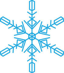 Snowflake vector image or clipart