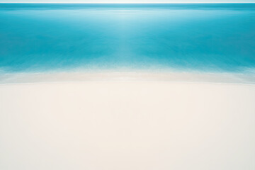 Obraz premium aerial view of a beautiful beach with clear blue simplicity and calm, minimal composition
