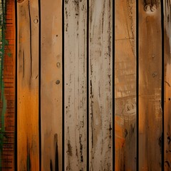 Reclaimed wood background. Reclaimed wood floor texture background. Generative AI