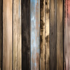 Reclaimed wood background. Reclaimed wood floor texture background. Generative AI