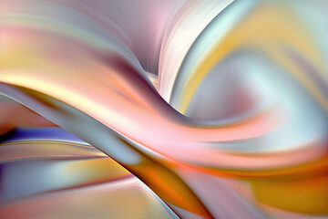 Fondo abstracto de curvas lleno de color, Creado con IA