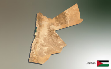 Jordan Mosaic Country Map