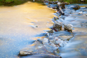 River detail in Lescun Cirque, Aspe Valley in France