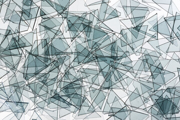 Microplastics polluting seawater close up