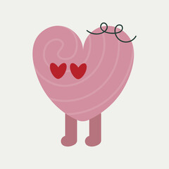 Cartoon character, abstract personage, mascot design, funny avatar, cute icon