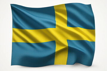 The Swedish flag. generative ai