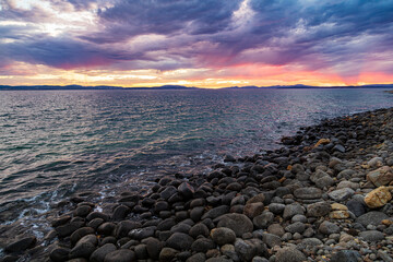 sunset at the beach