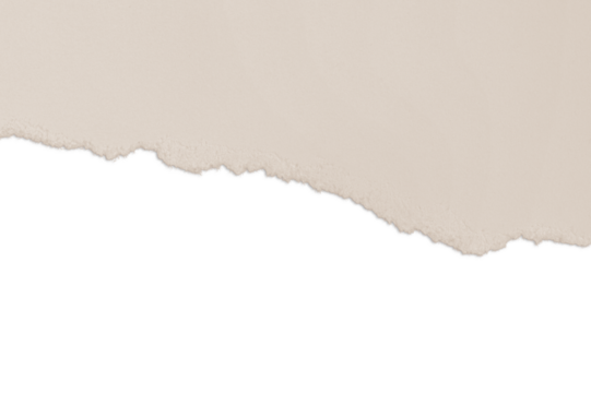 Ripped beige paper. Nude. Contrast. isolated.