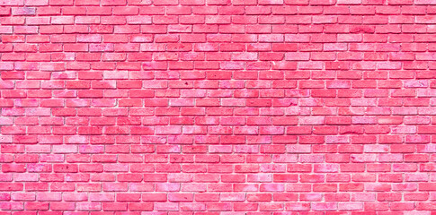 Pink brick wall texture for background