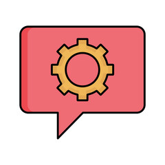 Chat management Vector Icon

