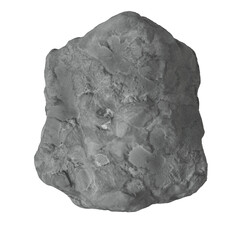 Asteroid Isolated transparent background 3D render

