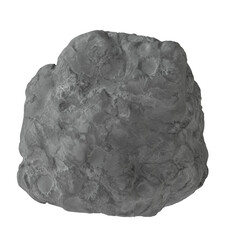 Asteroid Isolated transparent background 3D render

