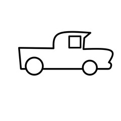 Linear Car Icon