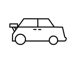Linear Car Icon