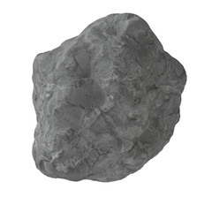 Obraz premium Asteroid Isolated transparent background 3D render