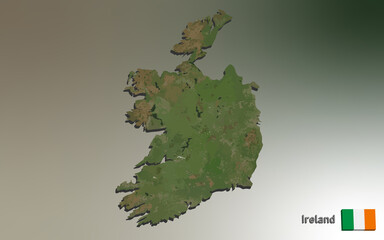 Ireland Mosaic Map 