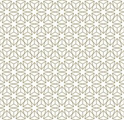 Seamless geometric ornament . Brown color thin lines .