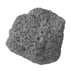 Asteroid Isolated transparent background 3D render

