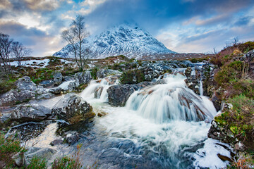 A waterfall in the Scottish Highlands