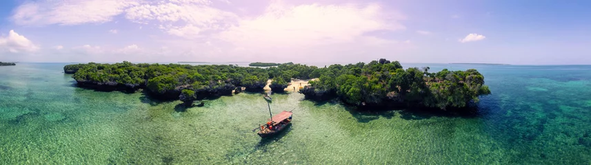 Foto op Plexiglas Off-the-Beaten-Path Adventure in Zanzibar: Join a Blue Safari aboard a Dhow Boat! © Sebastian