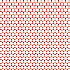 Red Orange Hexagon Star Honeycomb Pattern 