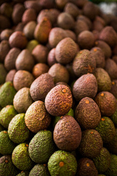 Avocados at the Plaza de Mercado de&Acirc;&nbsp;Paloquemao in Bogota, Colombia.