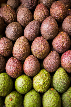 Avocados at the Plaza de Mercado de&Acirc;&nbsp;Paloquemao in Bogota, Colombia.