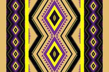 Geometric abstract fabric seamless wallpaper background illustration art vintage tribal Indian style motif ornament embroidery boho beautiful batik folk wrapping design 