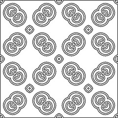 Monochrome ornamental texture with smooth linear shapes, zigzag lines, lace pattern.Abstract geometric black and white pattern for web page, textures, card, poster, fabric, textile.