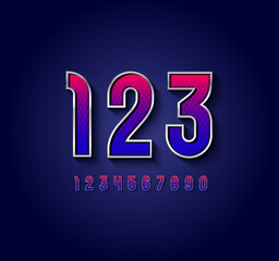 3d font with silver chrome contour, trendy metallic alphabet, modern condensed numbers with grid texture