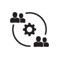 User Synergy Icon Design Vector