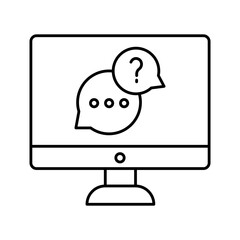 Mobile conversation Vector Icon

