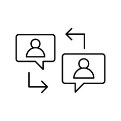 Mobile conversation Vector Icon

