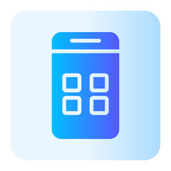 mobile app gradient icon