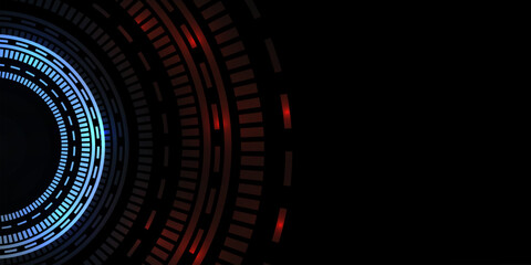 Futuristic technology concept background with digital diagram. 