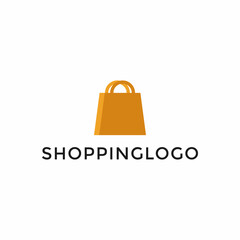 Simple Shopping Bag, Online Shop, Sale Logo Design Template