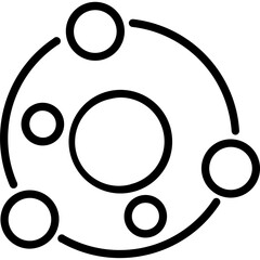 Planet Vector Icon which can easily modify or edit

