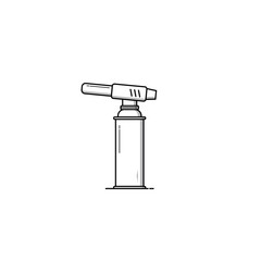 Butane gas blow torch icon vector graphics