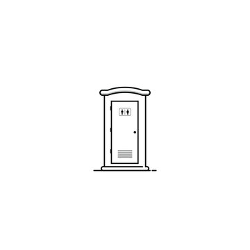 recommend clip art: Portable toilet icon isolated vector graphics