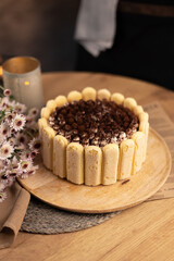 hands of a person with cake
