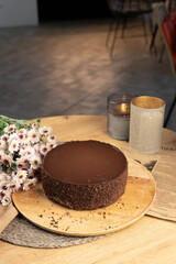 chocolate cake with chocolate