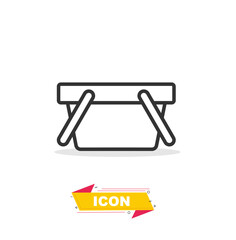 Basket icon in black colour