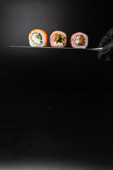 sushi rolls on a plate