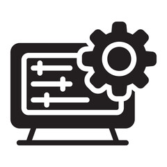 control panel glyph icon