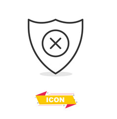 protection icon in black colour