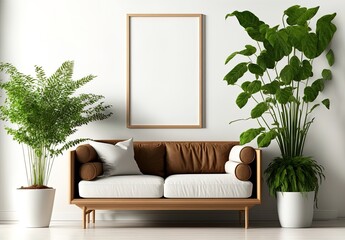 modern composition of living room interior. Generative AI