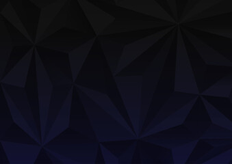 Obraz premium abstract low poly dark background with triangle shapes