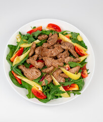 salate with vegetables 