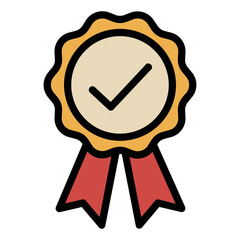 Quality color line icon